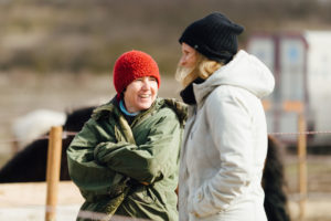 Im Gespräch. Susanne Jelinski und Katharina Brandel (miia)