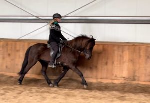 Marie beim Training